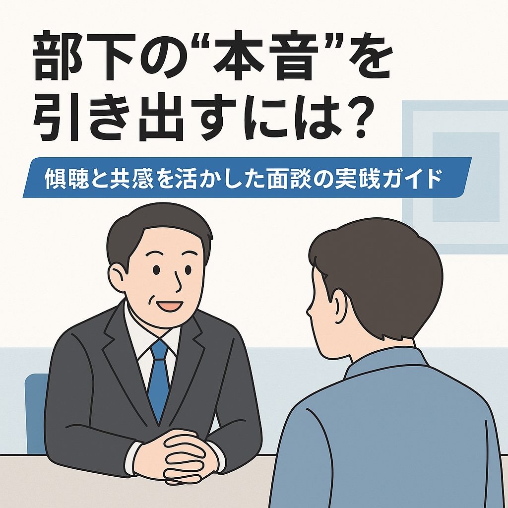 部下と本当の信頼関係を築く面談